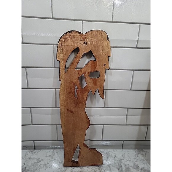 Hand-Carved Wooden Mask & Couple Collectible Wall Decor Painted Barbados *READ - Picture 4 of 8